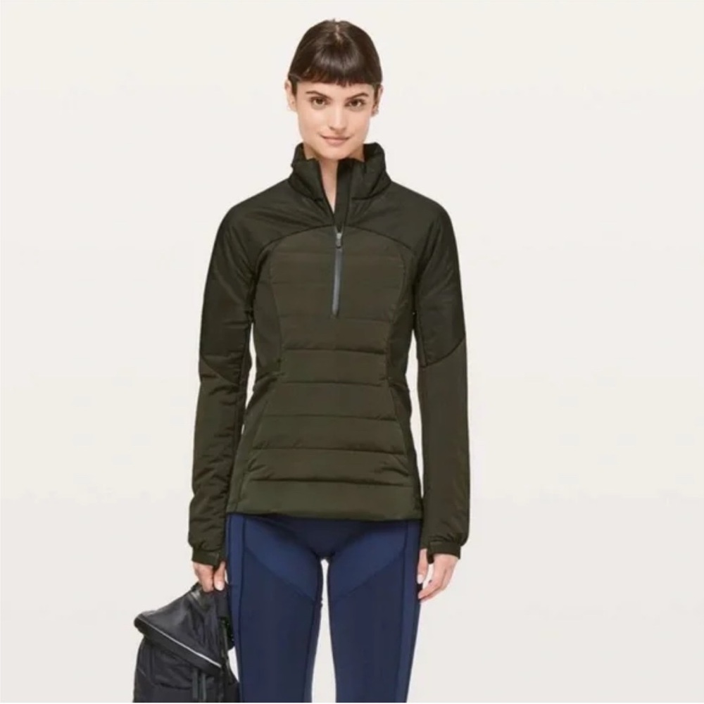 Lululemon Olive Green Down For It All jacket